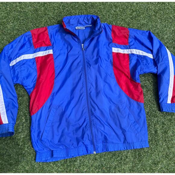 MacGregor Windbreaker Jacket – Blue Red White Colorblock 80s/90s Men’s - Picture 2 of 6